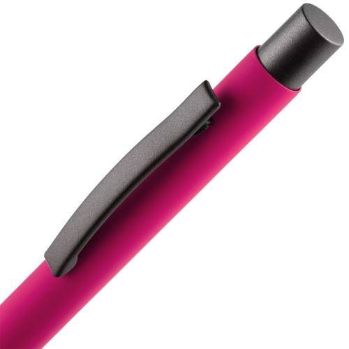 Ручка шариковая Atento Soft Touch, розовая фото 5