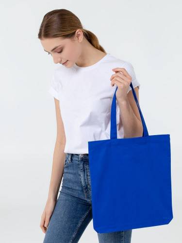 Холщовая сумка Avoska, ярко-синяя фото 5