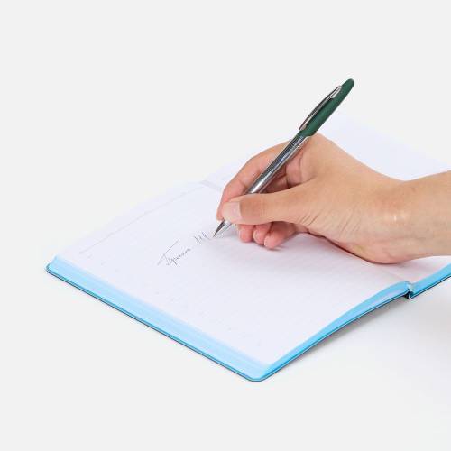 Ручка шариковая Dagger Soft Touch, зеленая фото 5