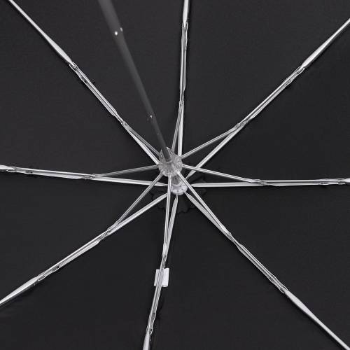 Зонт складной Light, черный фото 4