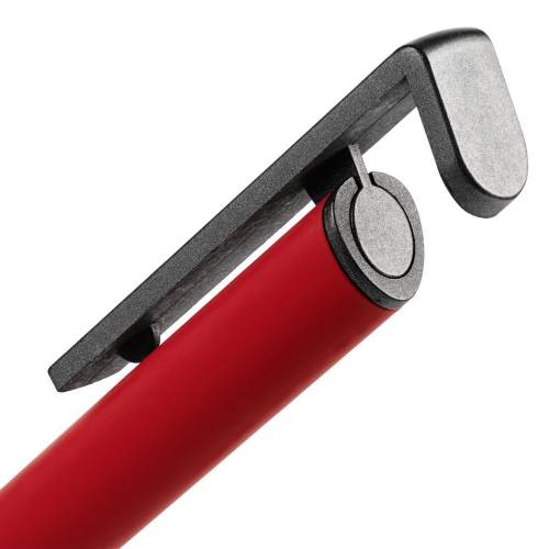 Ручка шариковая Standic с подставкой для телефона, красная фото 7