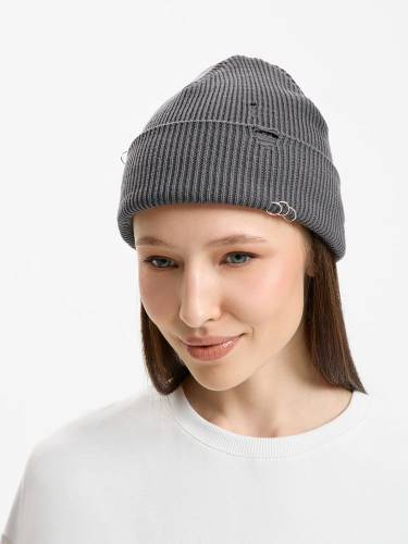 Шапка Ribelle, темно-серая фото 5 Шапка Ribelle, темно-серая фото 5