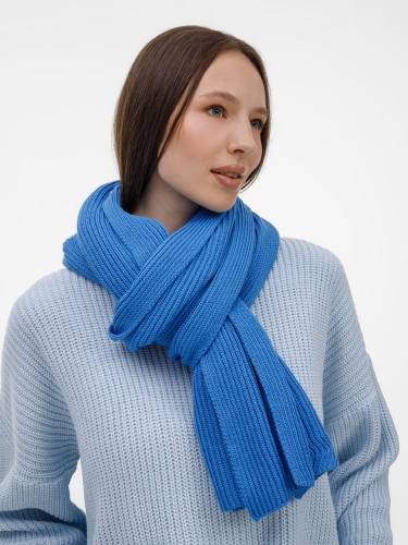 Шарф Nobilis Mono, синий (аква) фото 6 Шарф Nobilis Mono, синий (аква) фото 6