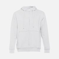 Толстовка мужская на молнии с капюшоном Amsterdam, белая