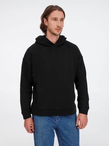 Худи оверсайз унисекс Tolla, черное фото 12