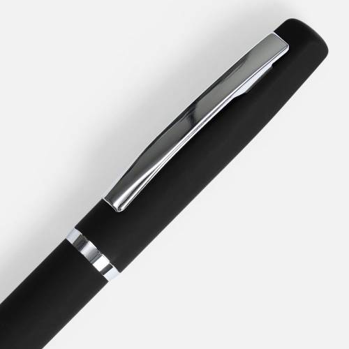 Ручка шариковая Bolt Soft Touch, черная фото 4