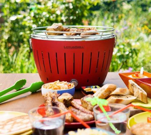 Угольный гриль Lotus Grill Classic, красный фото 5 Угольный гриль Lotus Grill Classic, красный фото 5