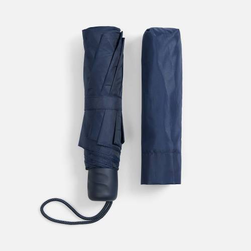 Зонт складной Basic, ver.2, темно-синий фото 8 Зонт складной Basic, ver.2, темно-синий фото 8