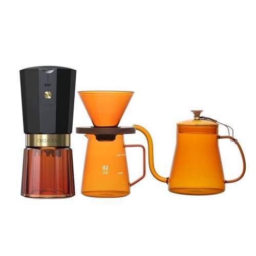 Кофейный набор Amber Coffee Maker Set, оранжевый с черным фото 2