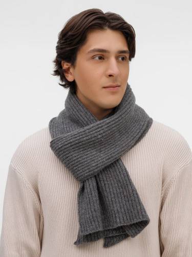 Шарф Laconi, темно-серый меланж фото 7