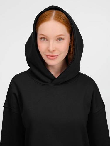 Худи оверсайз унисекс Tolla, черное фото 9