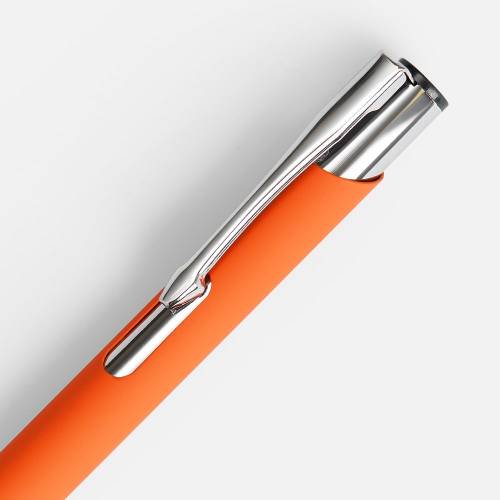 Ручка шариковая Keskus Soft Touch, оранжевая фото 5