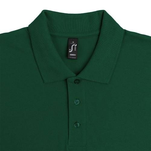 Рубашка поло мужская Summer 170, темно-зеленая фото 4