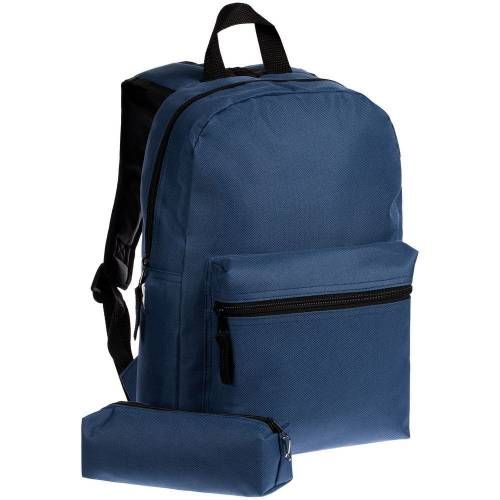 Детский рюкзак Base Kids с пеналом, темно-синий фото 2