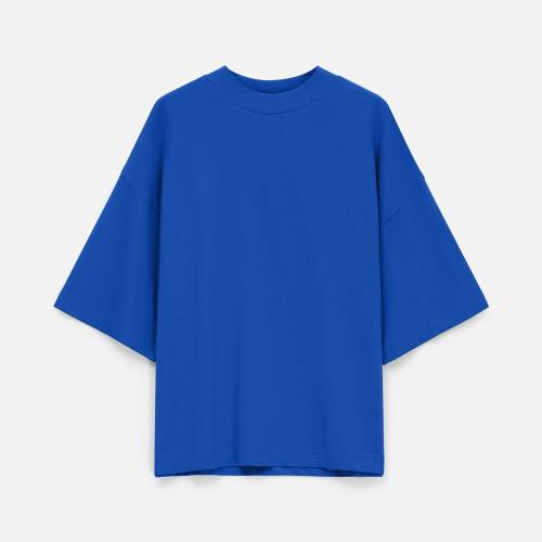 Футболка оверсайз унисекс T9, синяя фото 10