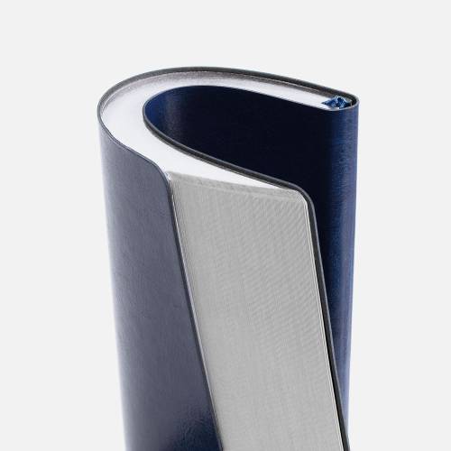 Ежедневник Nebraska Flex, недатированный, синий с серебром фото 7