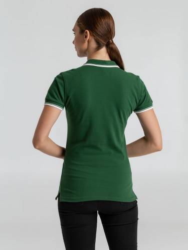 Рубашка поло женская Practice Women 270, зеленая с белым фото 5