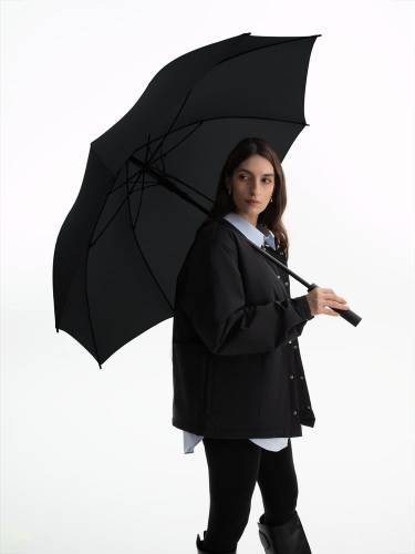 Зонт-трость Simple Golf, черный фото 8