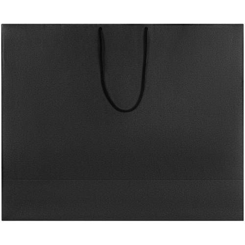 Пакет бумажный «Блеск», большой, черный фото 3