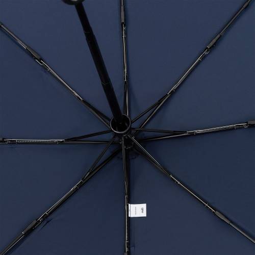 Зонт складной Brellix, темно-синий фото 4