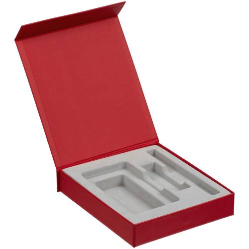 Коробка Latern для аккумулятора 5000 мАч, флешки и ручки, красная фото 2