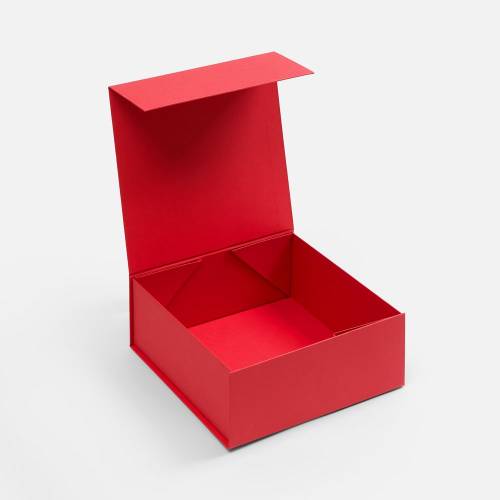 Коробка складная Quadra Fold, красная фото 4 Коробка складная Quadra Fold, красная фото 4