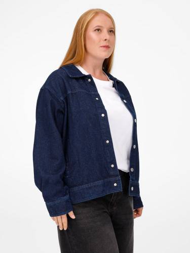 Куртка джинсовая O1, черная фото 6