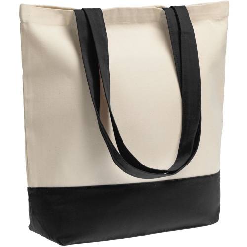 Холщовая сумка Shopaholic, черная фото 2