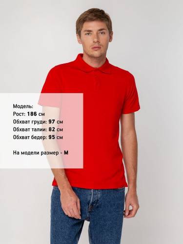 Рубашка поло мужская Virma Light, красная фото 6