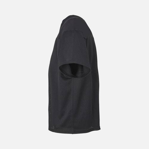 Футболка унисекс Nino с V-образным вырезом, черная фото 4