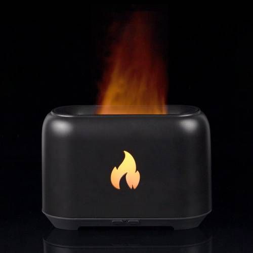 Увлажнитель-ароматизатор Fire Flick с имитацией пламени, черный фото 2