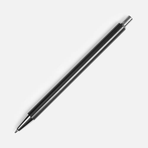 Ручка шариковая Slim Beam, черная фото 2