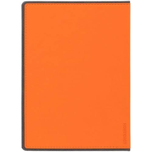 Ежедневник Frame, недатированный, оранжевый с серым фото 5