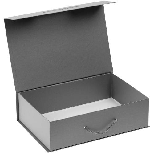 Коробка Case, подарочная, серебристая фото 3