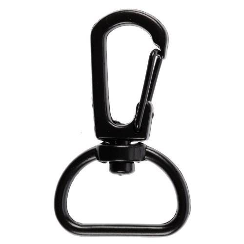 Застежка-карабин Snap Hook, M, черная фото 2