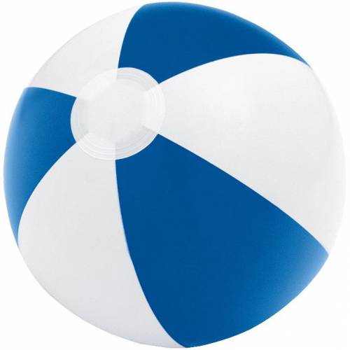 Надувной пляжный мяч Cruise, синий с белым фото 2