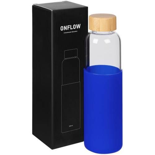 Бутылка для воды Onflow, синяя фото 8