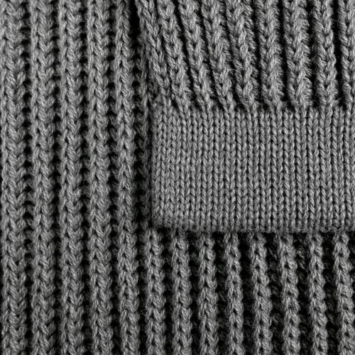 Плед Shirr, серый меланж фото 4