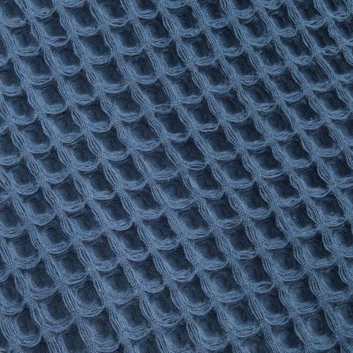 Плед вафельный Elenglect, темно-синий фото 4