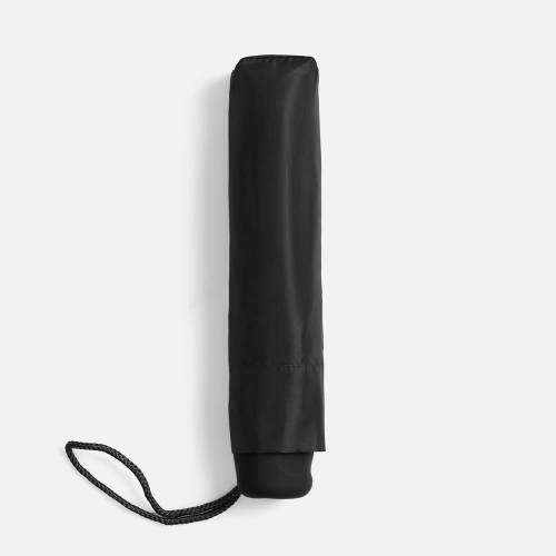 Зонт складной Basic, черный фото 5