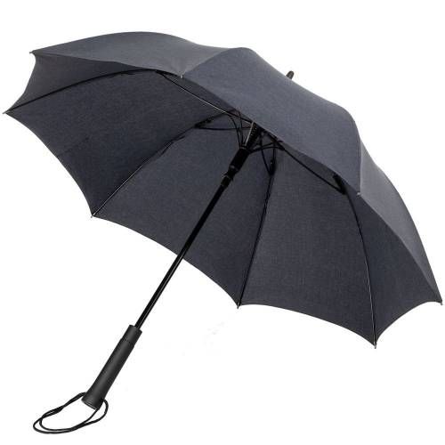 Зонт-трость rainVestment, темно-синий меланж фото 3