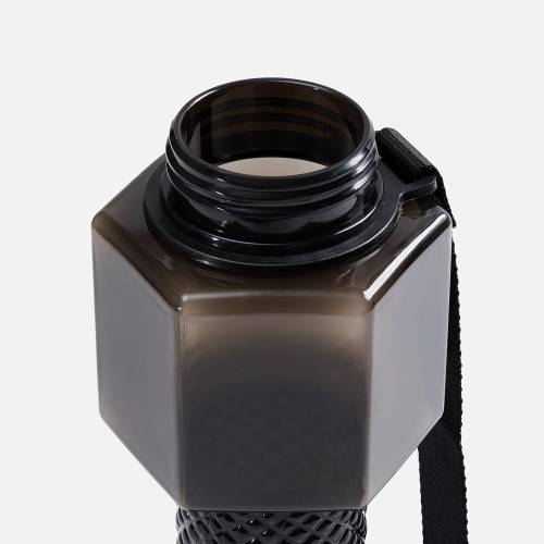 Бутылка для воды Hantelis, черная фото 3