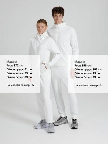 Куртка с капюшоном унисекс Begi, молочно-белая фото 17