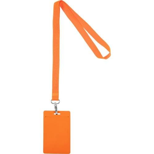 Лента для бейджа Pin, оранжевая фото 3