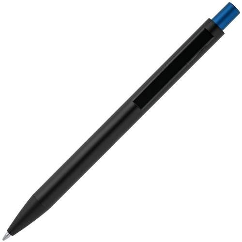 Ручка шариковая Chromatic, черная с синим фото 4