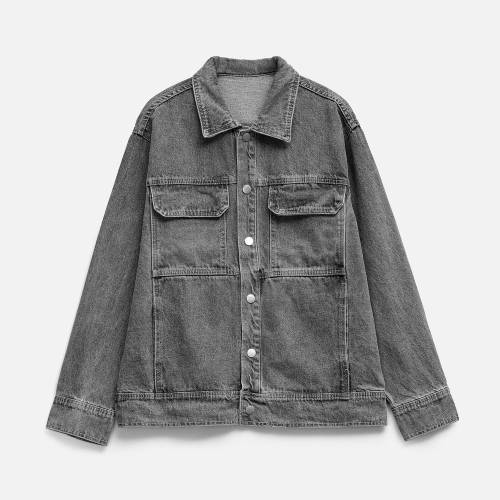 Куртка джинсовая O2, серая фото 2