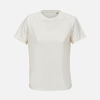 Футболка спортивная женская Vortex Women, молочно-белая