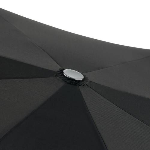 Зонт складной Steel, черный фото 5