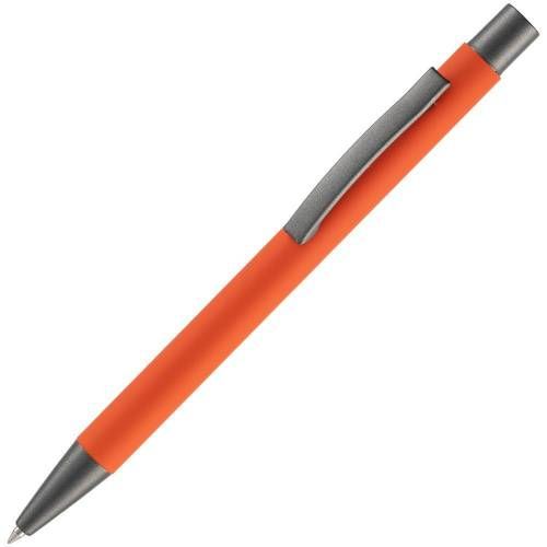 Ручка шариковая Atento Soft Touch, оранжевая фото 2