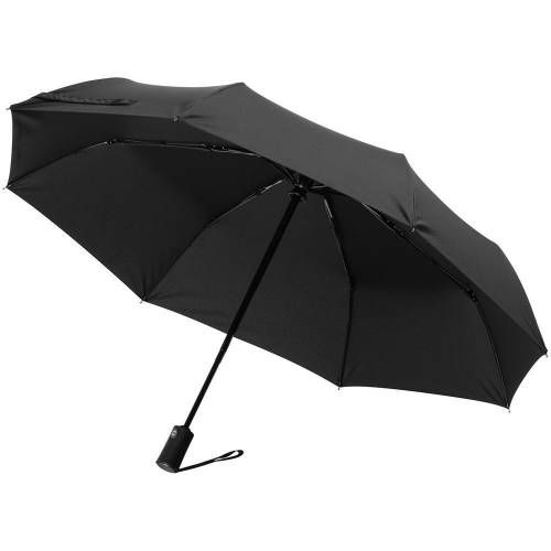 Зонт складной Easy Close, черный фото 2